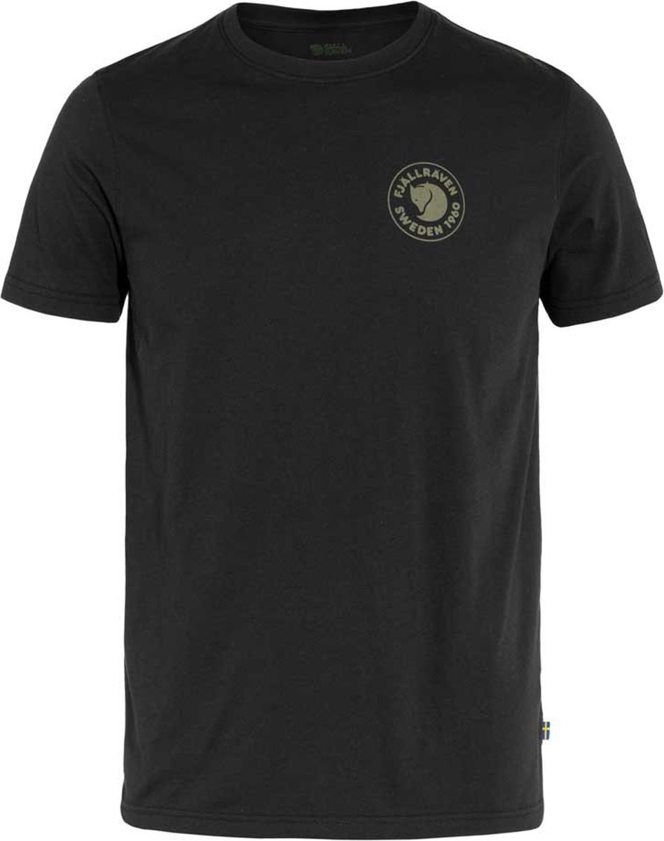 FJALLRAVEN 1960 logo T-shirt M S Zwart