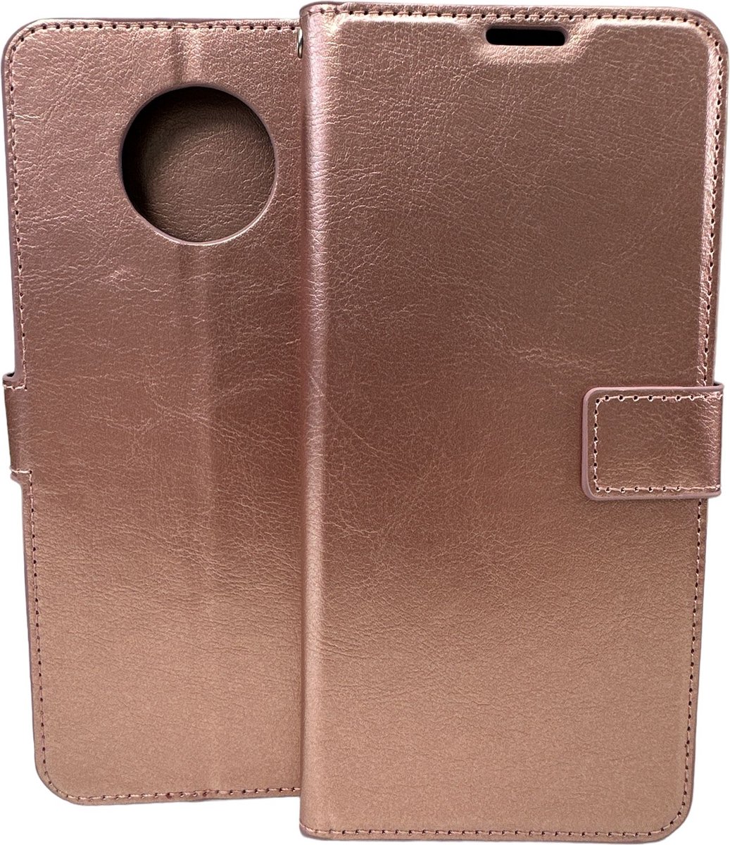 Portemonnee Book Case Hoesje Geschikt voor: Nokia G50 - rosegoud
