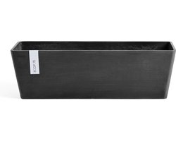 Ecopots Bruges 45 - Dark Grey - 45 x 17,7 x H17 cm - Rechthoekige donkergrijze bloempot / plantenbak
