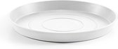 Ecopots Saucer Round - Pure White - Ø21 x H2,5 cm - Ronde witte onderschotel
