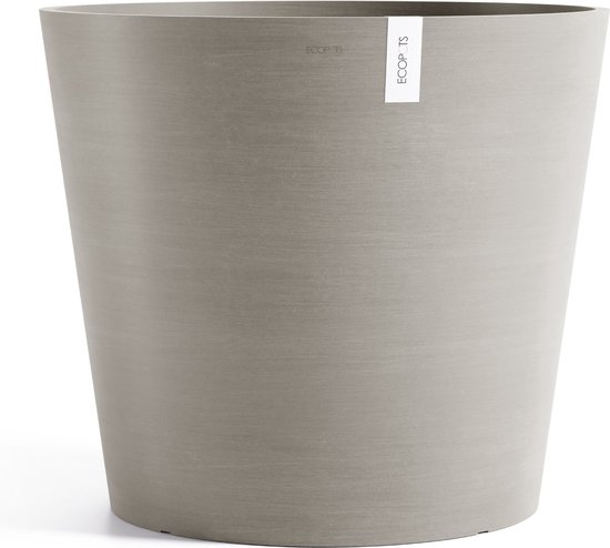 Vaso Tondo Venice 2 Grigio + Serbatoio Acqua - 20 X H. 17,5 Cm - 4 L Ecopots 68859765