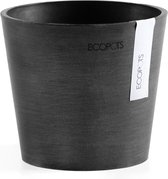 Ecopots Amsterdam 13 - Dark Grey - Ø13 x H11,4 cm - Ronde donkergrijze bloempot / plantenpot