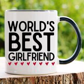 World's Best Girlfriend mok - Valentijn cadeautje voor hem - Valentijn cadeautje voor haar - Valentijnsdag - Verjaardag cadeau - Cadeau voor man - Cadeau voor vrouw - Grappige cadeaus - Mokken - Theeglazen - Koffiebeker