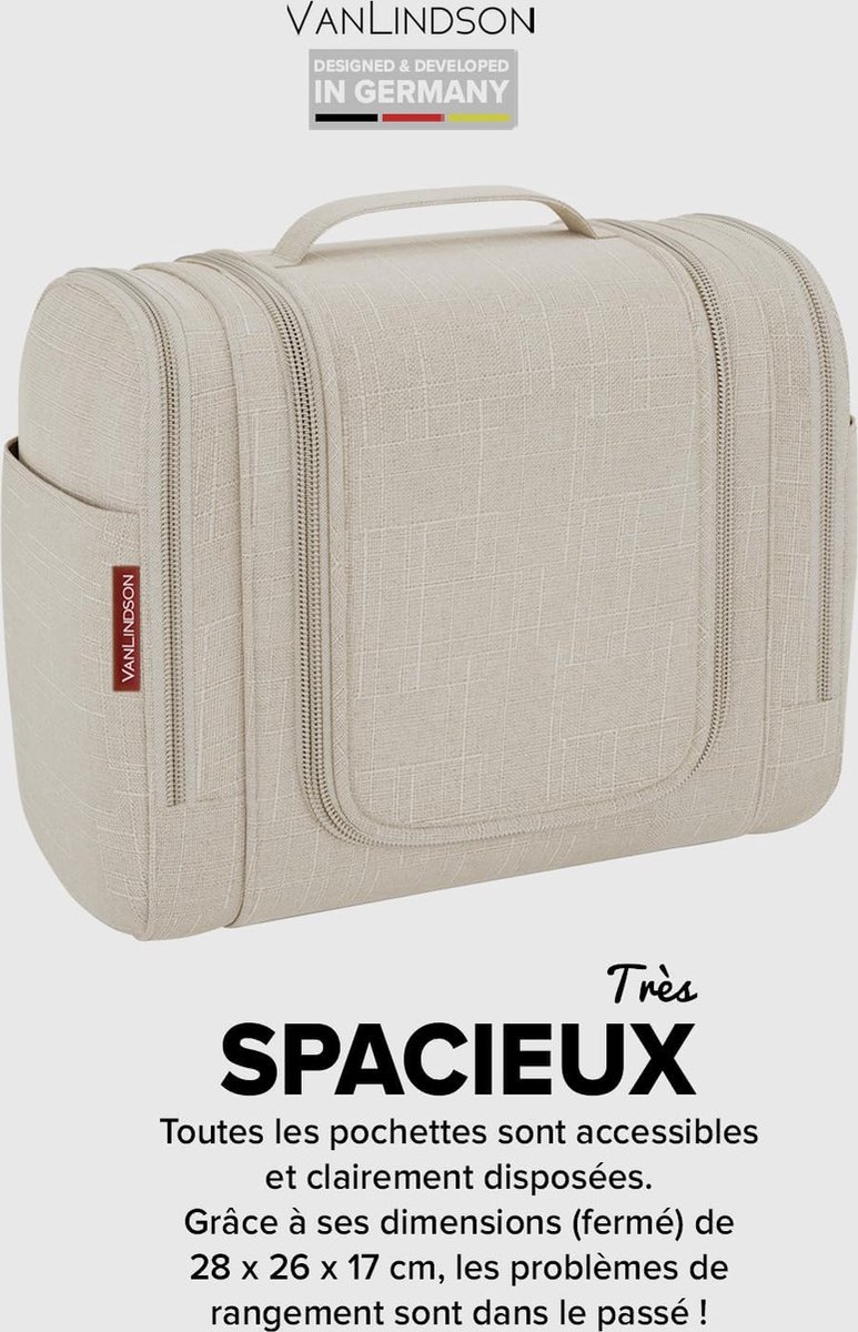 Toilettas XXL [9 liter] Toilettas voor mannen en vrouwen [Design