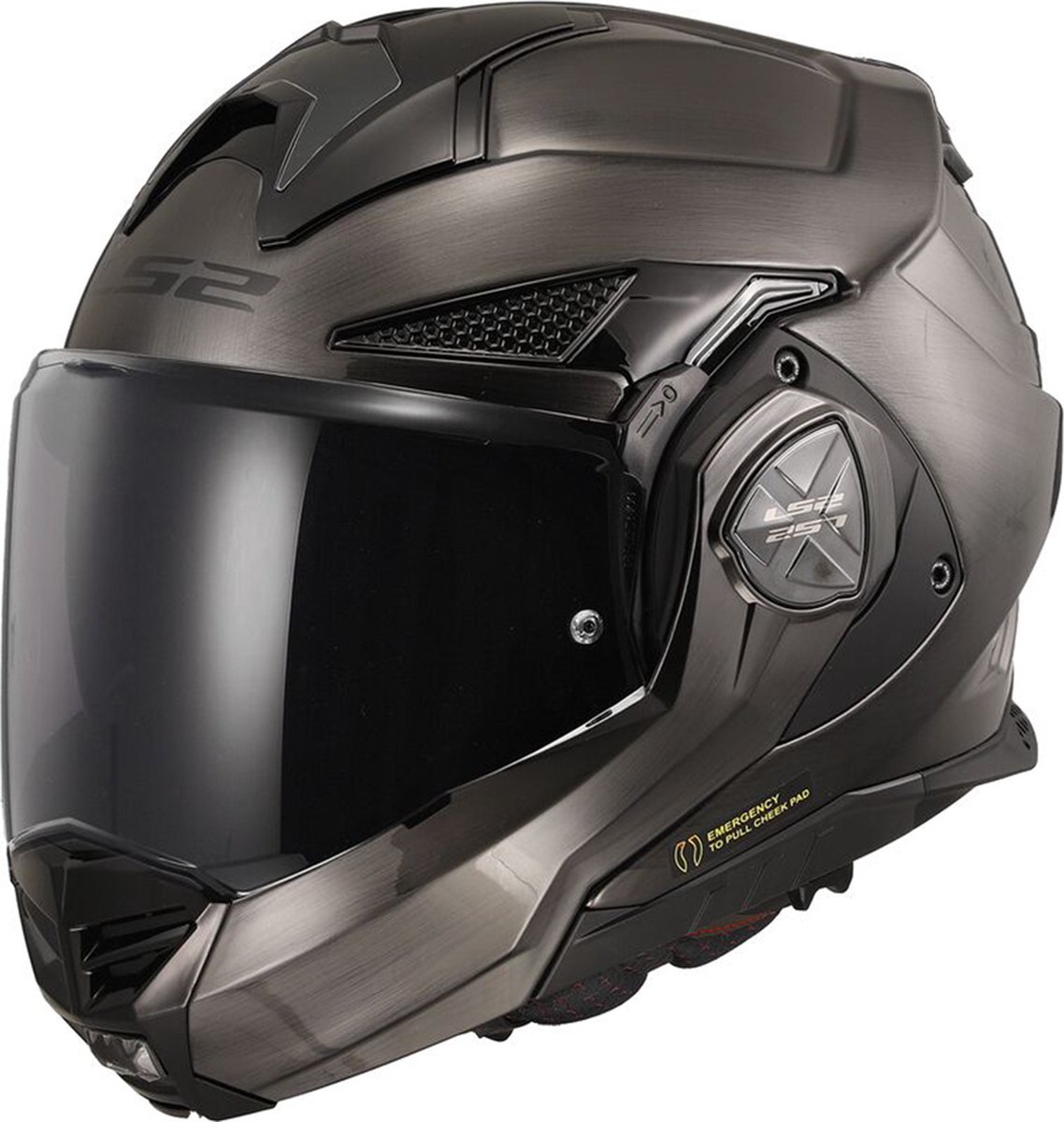 LS2 Helm Advant X Jeans FF901 titanium maat M