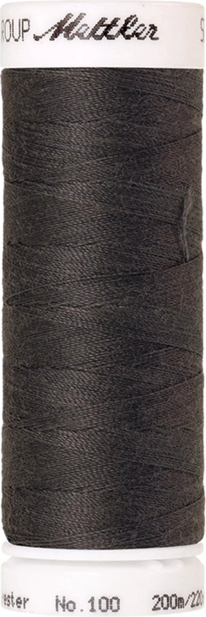 Amann Mettler Seralon Naaigaren – Dark Charcoal (0416) – 200 m – No. 100 – 100% Polyester – Per Stuk