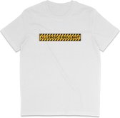 Grappig T shirt Heren Dames - Quote Allergic Bullshit - Wit- Maat XL