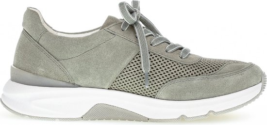 Gabor rollingsoft sensitive 46.897.41 - dames rollende wandelsneaker - groen - (EU) (UK)