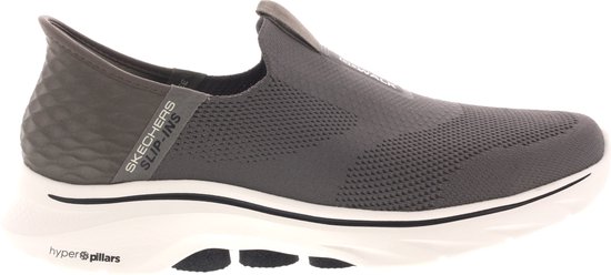 Skechers Go Walk 7 - Chaussures à enfiler Easy On 2 pour hommes - Marron - Taille 45