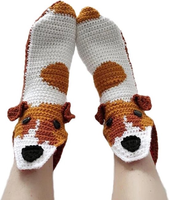 Hond - Honden - Sokken - Grappig - Dieren - Paar Huissokken - Unisex - One Size