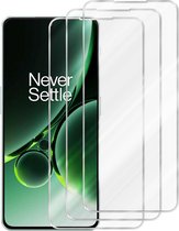 Cadorabo 3x Screenprotector geschikt voor OnePlus Nord 3 5G - Beschermende Pantser Film in KRISTALHELDER - Getemperd (Tempered) Display beschermend glas in 9H hardheid met 3D Touch