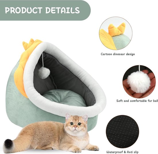 Mrs. Jones Galatée Kattenhuisje Wasbaar Hondenbed - Warme Gezellige Pluche Katteniglo Opvouwbaar Comfortabel Huisdierenhuis Bed Met Anti Slipbodem Maat S Grijs Konijn Mrs. Jones Galatée Kattenhuisje Wasbaar Hondenbed - Warme Gezellige Pluche Katteniglo Opvouwbaar Comfortabel Huisdierenhuis Bed Met Anti Slipbodem Maat S Grijs Konijn