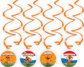 Swirls Oranje Hangdecoratie - Nederlands Elftal - EK 2024 - Koningsdag - Versiering Feest - Rood Wit Blauw