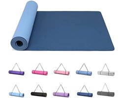 Yoga Mat Extra Dik - Fitness Mat Extra Dik - Marineblauw