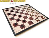 Schaakset en damset 2in1 - schaakbord en dambord - Magnetisch Schaakset 36CM