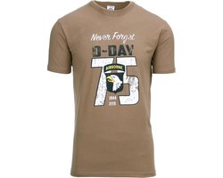 Fostex Garments - T-shirt D-Day 75 years (kleur: Coyote / maat: XL)