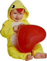 Onesie Little Chicken - Kip - Taille 68- Combinaison Bébé - Costume - Carnaval - Jaune/Rouge - Body Bébé - Pyjama - Dormir - Fête