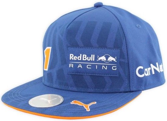 Casquette Red Bull F1 Max Verstappen Flat Brim Bleue