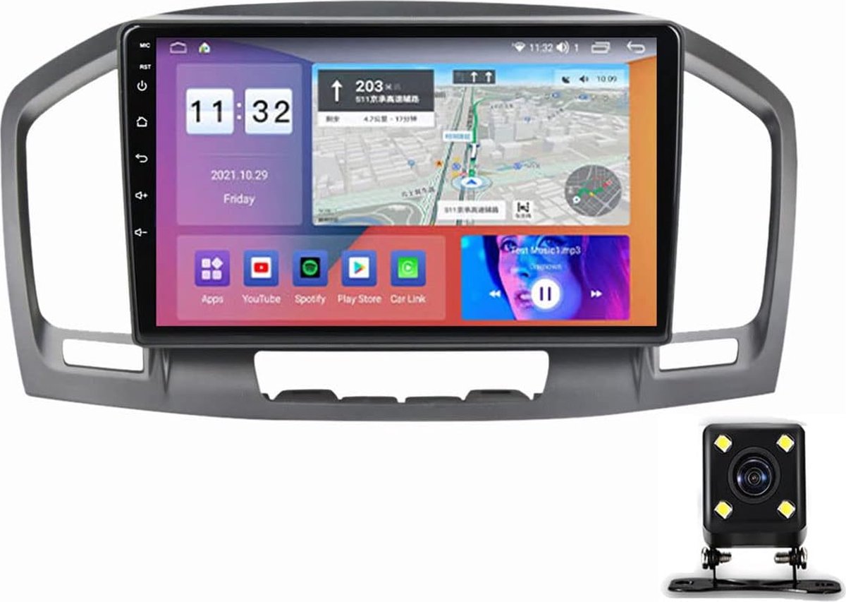 Opel Insignia/Buick Regal 2008-2013 - Android 11 Multimedia Autoradio met GPS Navigatie en Backup Camera