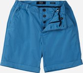Mr Jac - Slim Fit - Heren - Korte Broek - Shorts - Garment Dyed - Pima Cotton - Blauw - Maat M
