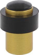 AMIG Deurstopper/deurbuffer - 1x - D30mm - inclusief schroeven - goud