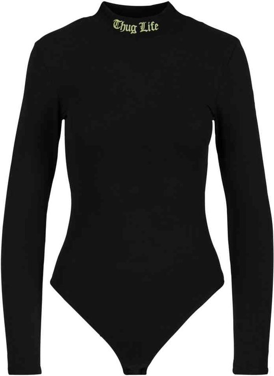 Thug Life - Statement Bodysuit - Zwart