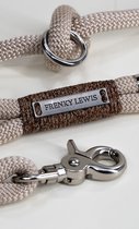 Frenky Lewis - Verstelbare Hands Free Leash - Lilly Moose - Hondenriem 2 meter 50 - Wit