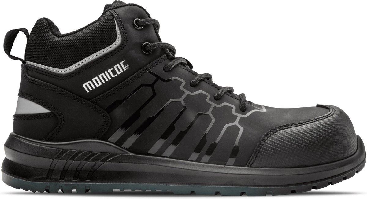 Monitor Hybrid Hoog S3 Maat 44 Zwart Werkschoenen Unisex