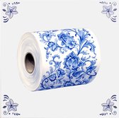Delfts blauw tegeltje WC papier design