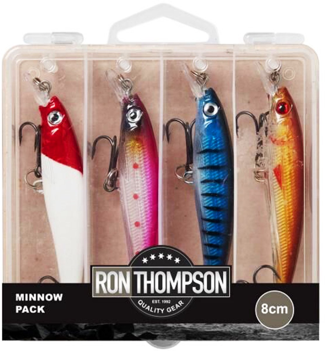 Ron Thompson Minnow Pack in Box 8cm - 4pcs - Plug