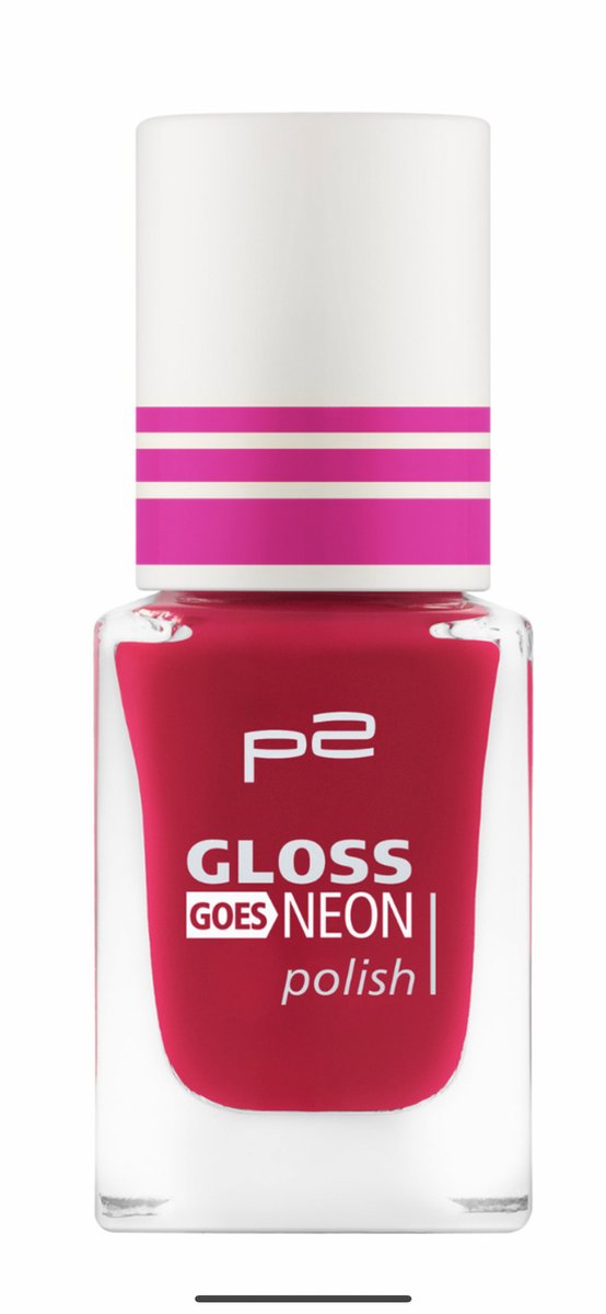 P2 EU Cosmetics Gloss Goes Neon Nagellak 050 Loop-di-Loop 10ml Granat-Rose Glossy