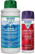 Nikwax Twin Down Wash Direct Wasmiddel 1L & Down Proof Impregneermiddel 300ml - 2-Pack