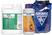 Nikwax Tech Wash Wasmiddel 5L & Nikwax Tx.Direct 1L Impregneermiddel - 2-Pack + Extra Dry Bag 10L