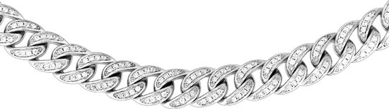 Juwelier Zwartevalk - Zilveren (gerhodineerd) cuban ketting 25.241/50 cm--