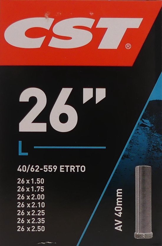Binnenband CST AV40 26 x 1.50-2.50 / 40/62-559 van Merkloos — afbeelding 3
