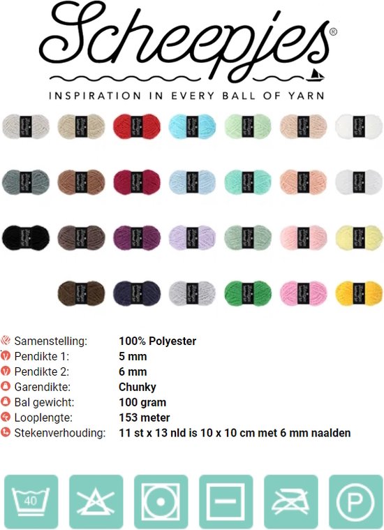 Scheepjes - Sweetheart Soft - Willekeurige kleurenmix - set van 8 bollen x 100gr - 153mtr