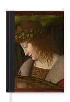 Notitieboek - Schrijfboek - Narcissus - Leonardo da Vinci - Notitieboekje klein - A5 formaat - Schrijfblok