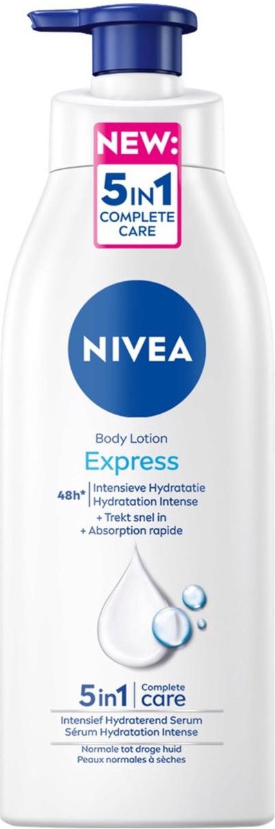NIVEA Express Bodylotion - Met Verzorgend Serum, Olie end Mineralen - Hydraterend - 400 ml - NIVEA