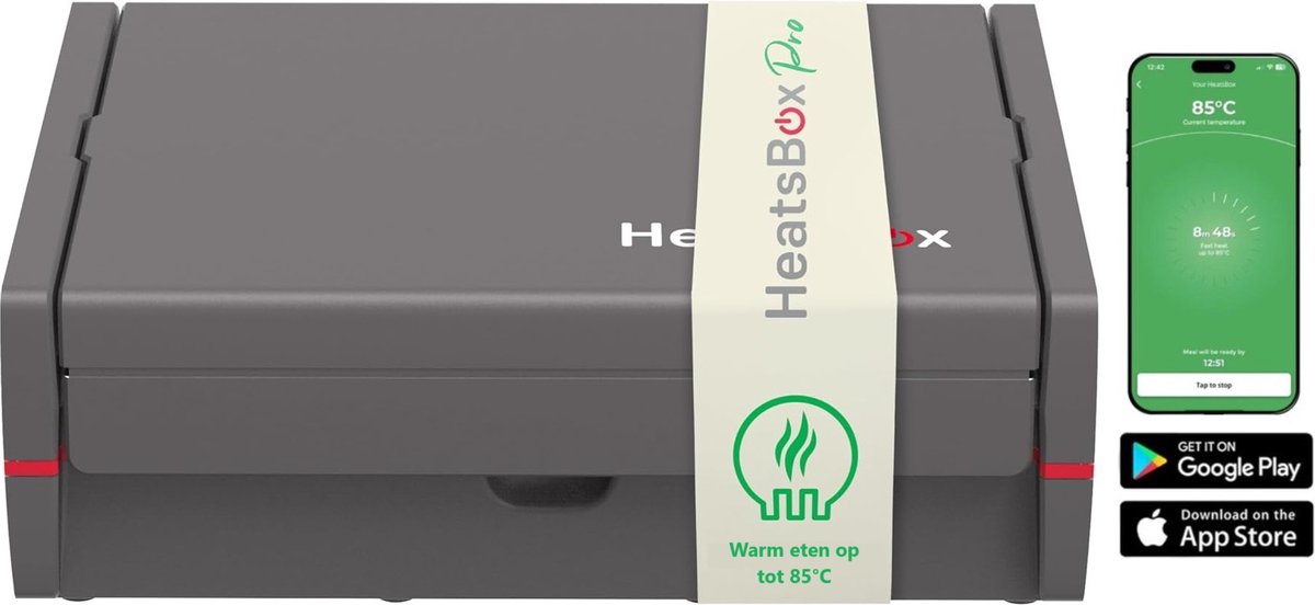Faitron HeatsBox Pro - Elektrische Lunchbox - Lunchtrommel - Met Smartphone App - 220V - Broodtrommel Voor warme maaltijden