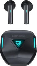 Lenovo - TG132 - Bluetooth 5.3 - Écouteurs sans fil - Ergonomique - Suppression du bruit - Résistant à l'eau - Sport - Jeux - Voyages - Zwart