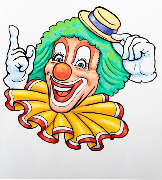 Celblisora 30-delige circus-foto-rekwisietenset met stickers, grappige