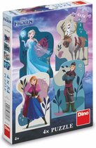 Puzzle Dino de Disney Frozen, 4 x 54 pièces