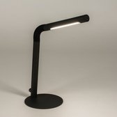 Lumidora Tafellamp 15327 - GILLY - Ingebouwd LED - 3.0 Watt - 350 Lumen - 2700 Kelvin - Zwart - Metaal - Met dimmer