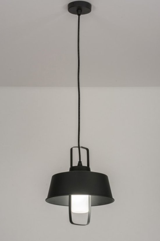 Lumidora Hanglamp 72645 - E27 - Zwart - Antraciet donkergrijs - Metaal - Buitenlamp - IP44 - ⌀ 31 cm