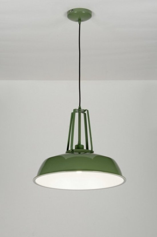 Lumidora Hanglamp 71841 - PORIA - E27 - Groen - Metaal - ⌀ 45 cm