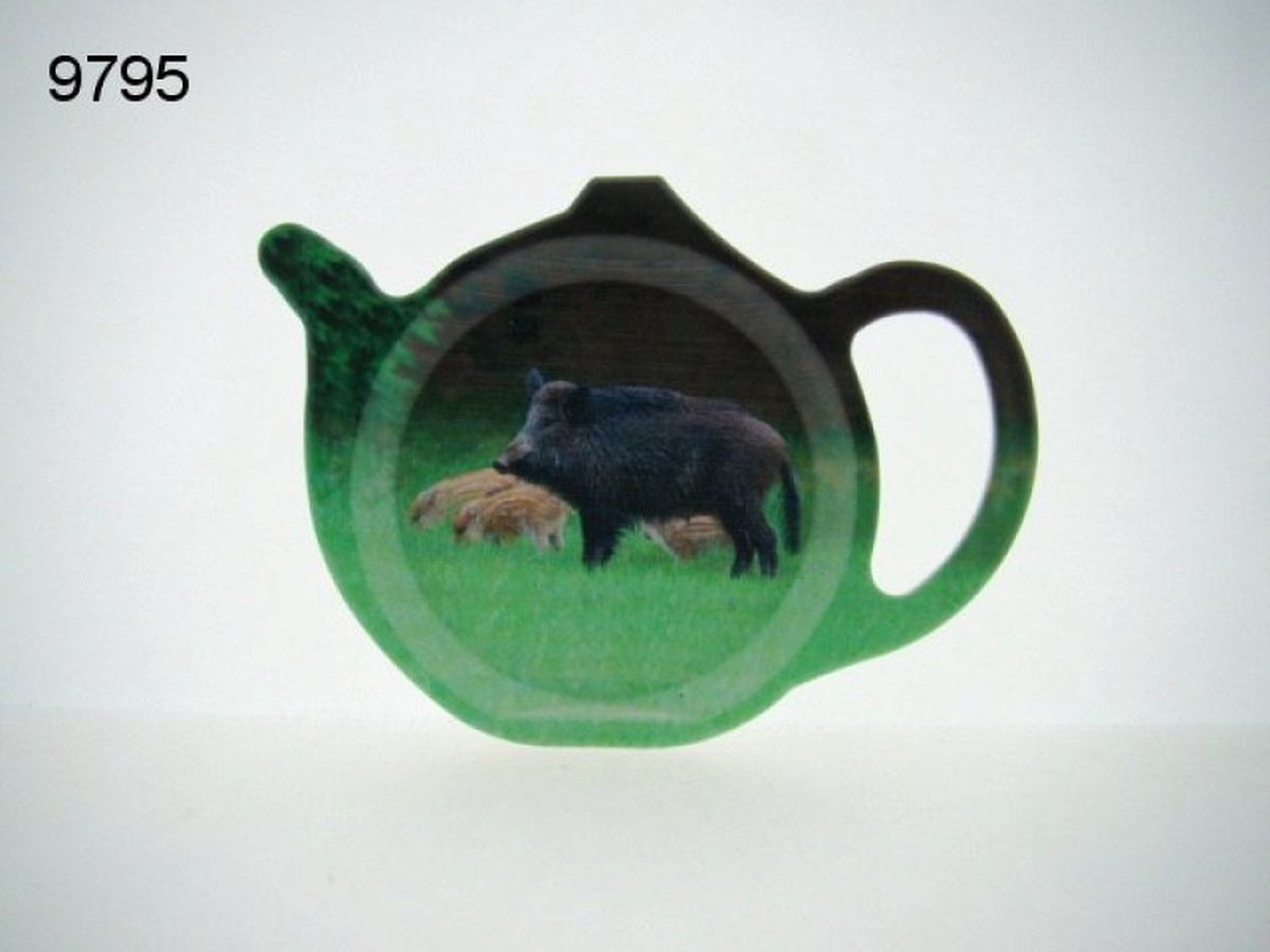 Geharo theetipje wild zwijn – Melamine – 13 cm