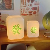 Chinese Mahjong Nachtlampje, Zacht Licht Oogbescherming LED Licht, Oplaadbare Slaap LED Mahjong Creatief Licht - Groot