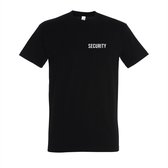 Security T-shirt - T-shirt zwart korte mouw - Maat XS