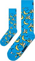 Zo Vader Zo Zoon/Dochter Matching sokken Banana Split | Maat: Vader 41 - 46 | Kind 2 - 3 jaar | blauw-geel
