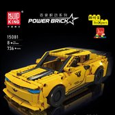 Mould King 15081 - Dodge Challenger - Terug Trek Functie - Voor Kinderen - Pull Back Functie - 736 onderdelen - bouwset - lego compatibel